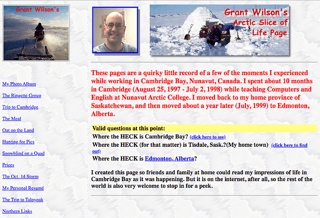 Arctic Slice of Life homepage